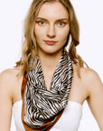 Zebra Print Neck Scarf