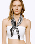 Zebra Print Neck Scarf