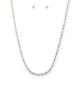 Rope Link Metal Necklace