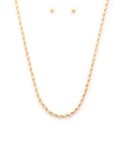 Rope Link Metal Necklace