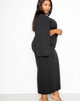 Cape Sleeve Dress With Knot Detail