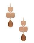Teardrop Gem Multi Shape Dangle Earring