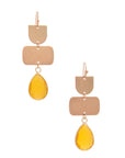 Teardrop Gem Multi Shape Dangle Earring
