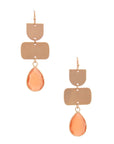 Teardrop Gem Multi Shape Dangle Earring
