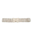 Rhinestone Pave Butterfly Ruched Elastic Back Belt