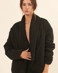 A Solid Woven Jacket