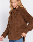 Long Slv Flap Pocket Oversize Jacket