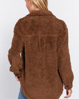 Long Slv Flap Pocket Oversize Jacket