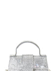 Rhinestone Allover Chic Design Handle Bag