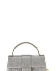 Rhinestone Allover Chic Design Handle Bag