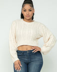 Cable Pullover Top