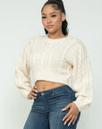 Cable Pullover Top