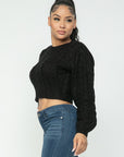 Cable Pullover Top