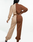 Long Sleeve Oversized Cozy Shirt Jumpsuit