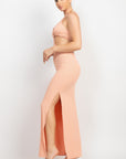 Cutouts Side Slit Maxi Dress