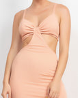 Cutouts Side Slit Maxi Dress