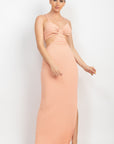 Cutouts Side Slit Maxi Dress
