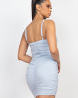 Front Ruched Mini Dress