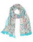 Paisley Print Chiffon Scarf