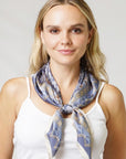 Elephant Paisley Print Satin Scarf