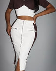 Corset Style Sweetheart Midi Dress