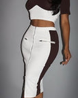Corset Style Sweetheart Midi Dress