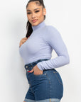Mock Neck Long Sleeve Top