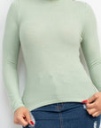 Mock Neck Long Sleeve Top