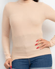 Mock Neck Long Sleeve Top
