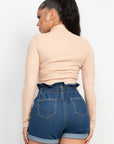 Mock Neck Long Sleeve Top