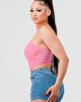 Luxe super stretch mesh layered corset bustier
