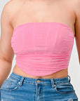 Luxe super stretch mesh layered corset bustier