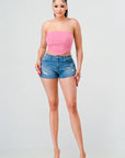 Luxe super stretch mesh layered corset bustier