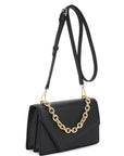 Smooth Plain Chain Link Crossbody Bag