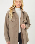 Jq Fleece Oversized Shacket