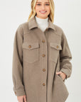 Jq Fleece Oversized Shacket