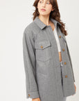 Jq Fleece Oversized Shacket