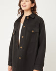 Jq Fleece Oversized Shacket