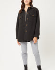 Jq Fleece Oversized Shacket