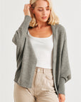 Batwing Sleeve Open Front Cardigan