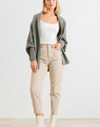 Batwing Sleeve Open Front Cardigan