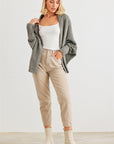 Batwing Sleeve Open Front Cardigan