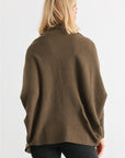 Batwing Sleeve Open Front Cardigan