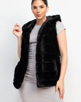 Faux Fur Collared Vest