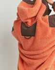 Two-toned Cozy Hooded Sweater