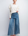 Double Ruffle Sleeves Top