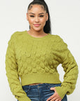 Checker Sweater Top