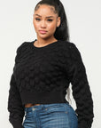 Checker Sweater Top