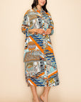 Printed Shirt Dress