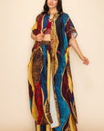 Printed Wide Pants Set